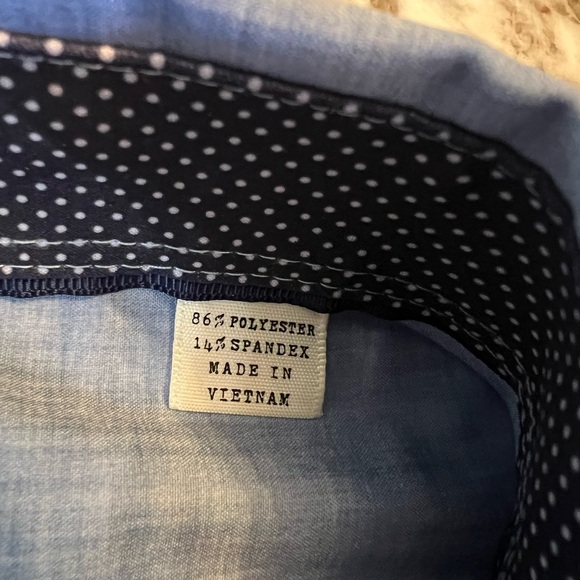 XL NEW  Con.Struct Men Slim Fit 4 Way Stretch Blue Button Down Slim Fit Long Sle - Picture 6 of 10